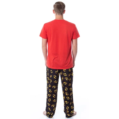 Disney Mens' The Incredibles Logo Sleep Pajama Set Shirt Pants Multicolored 3 Disney Mens' The Incredibles Logo Sleep Pajama Set Shirt Pants Multicolored - Image 3
