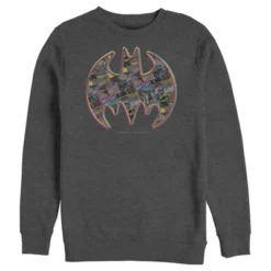 DC COMICS Men's Batman Shield Logo Comic Panel Sweatshirt -Comfa Wear Shop GUEST 0367bd8b 1c35 4e62 be29 279cd12cfa62