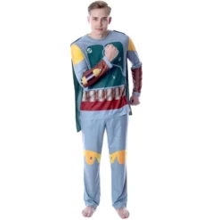 Star Wars Men's Boba Fett Costume Shirt And Pants Pajama Set With Cape Grey -Comfa Wear Shop GUEST 03c62d10 0ad7 4d40 8746 e0d4b796d542
