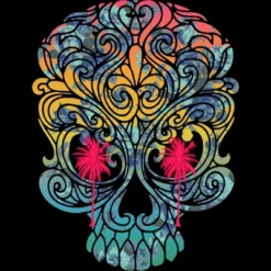 Men's Design By Humans Summer By The Skull By Goldquills Tank Top