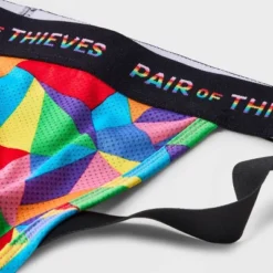 Pair Of Thieves Men's Rainbow Abstract Print Super Fit Jockstrap - Red/Blue/Green -Comfa Wear Shop GUEST 07bcf5fb 53d1 41c7 a00f fbe17f551912
