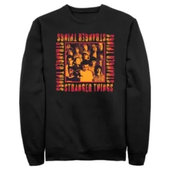 Men's Stranger Things Orange Group Shot Boxed Up Sweatshirt -Comfa Wear Shop GUEST 086910b5 36ca 4afd a50e c416aabc40ce