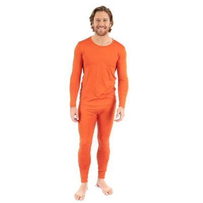 Leveret Mens Two Piece Classic Solid Color Thermal Pajamas 6 Leveret Mens Two Piece Classic Solid Color Thermal Pajamas - Image 6