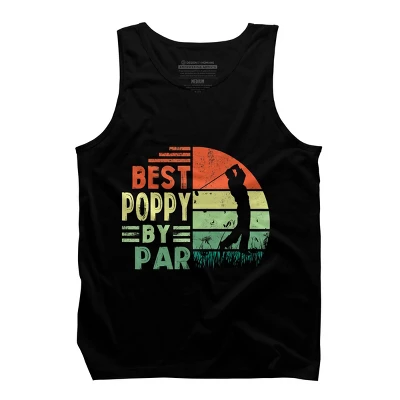 Men's Design By Humans Best Poppy By Par By JeilJersey Tank Top 2 Men's Design By Humans Best Poppy By Par By JeilJersey Tank Top - Image 2