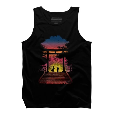 Men's Design By Humans As The Sun Is Rise, The Battle Begin By Bacht Tank Top 2 Men's Design By Humans As The Sun Is Rise, The Battle Begin By Bacht Tank Top - Image 2