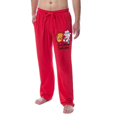 The Year Without A Santa Claus Mens' Heat Miser Snow Sleep Pajama Pants Red 3 The Year Without A Santa Claus Mens' Heat Miser Snow Sleep Pajama Pants Red - Image 3