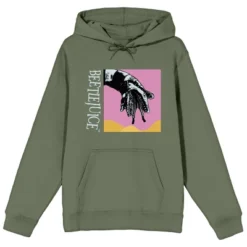 Beetlejuice Sandworm In A Pink Box Men's Olive Green Graphic Hoodie -Comfa Wear Shop GUEST 116a7c73 e845 4670 8ae1 a91f59db902c