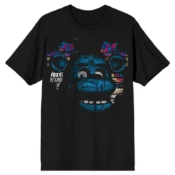 Five Nights At Freddy's Freddy Fazbear Blue Shadow Men's Black T-shirt -Comfa Wear Shop GUEST 1594a0cd 551f 4436 9c20 5c75c2ba8a3a
