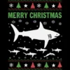 Men's Design By Humans Shark Christmas By Sophialada Tank Top