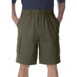 Boulder Creek By KingSize Men's Big & Tall Renegade 9" Full Elastic Waist Cargo Shorts -Comfa Wear Shop GUEST 17821843 b8a6 43ee 9b5b d29d644b68a9