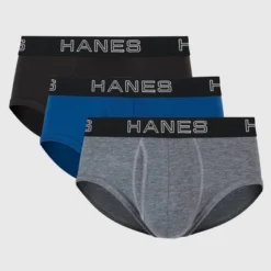 Hanes Premium Men's Briefs With Total Support Pouch 3pk - Gray/Blue/Black -Comfa Wear Shop GUEST 18faf601 22f7 4987 9a1e 050012f04965