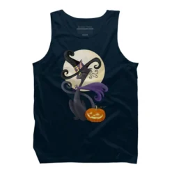 Men's Design By Humans Bewitching Black Halloween Kitty Cat By LittleBunnySunshine Tank Top -Comfa Wear Shop GUEST 1a2c2980 d70b 4df2 9a17 57960bd1174e