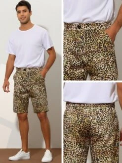 Lars Amadeus Men's Summer Regular Fit Animal Printed Shorts -Comfa Wear Shop GUEST 1a36057b 5144 453e 85ee ce7134a3c0cd