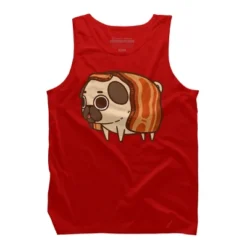Men's Design By Humans Puglie Bacon Strip By Puglie Tank Top -Comfa Wear Shop GUEST 1a3928d0 b0f5 4c84 89c7 99ed216856d5
