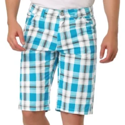 Lars Amadeus Men's Summer Plaid Shorts Slim Fit Flat Front Pattern Short Pants -Comfa Wear Shop GUEST 1b299245 82e8 438b b5d7 ded19c1821ba