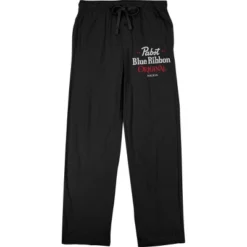 Pabst Blue Ribbon 1844 Text Logo Men's Black Sleep Pajama Pants -Comfa Wear Shop GUEST 1c93008e 4651 46f0 95e3 b2931972cdca