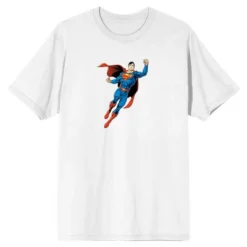 Superman Hero In Flight Men's Short Sleeve Shirt & Sleep Shorts Set