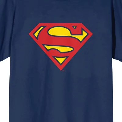 Superman Logo Men's Short Sleeve Shirt & Sleep Pants Set 1 Superman Logo Men's Short Sleeve Shirt & Sleep Pants Set