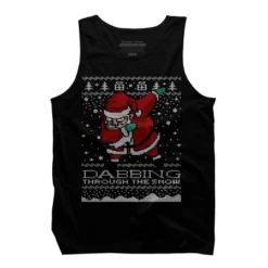 Men's Design By Humans Dabbing Through The Snow Santa Shirt Ugly Christmas Sweater By Vomaria Tank Top -Comfa Wear Shop GUEST 22aef234 6080 49cd a8e0 37195d0a1776