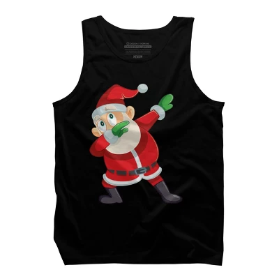 Men's Design By Humans Christmas Dabbing Santa Claus By GiftsIdeas Tank Top 4 Men's Design By Humans Christmas Dabbing Santa Claus By GiftsIdeas Tank Top - Image 4