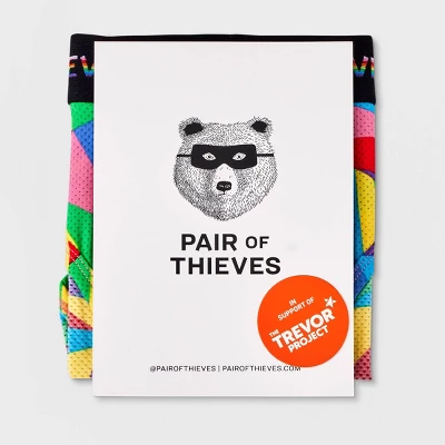 Pair Of Thieves Men's Rainbow Abstract Print Super Fit Briefs - Red/Blue/Green 1 Pair Of Thieves Men's Rainbow Abstract Print Super Fit Briefs - Red/Blue/Green