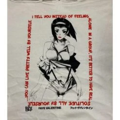 Cowboy Bebop Faye Valentine Feeling Alone Men's Natural Ground Sweatshirt