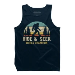 Men's Design By Humans Bigfoot - Hide And Seek World Champion By Clickbong Tank Top -Comfa Wear Shop GUEST 2b14d4b3 b254 4dab a2f7 c102efc5f1ae
