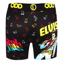 Odd Sox, Elvis Rock N Roll, Music & Movie, Fun Men's Boxer Brief Underwear