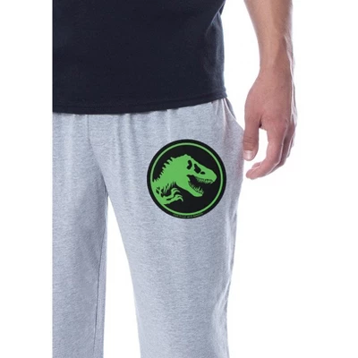 Jurassic Park Mens' Isla Nublar Dinosaur Film Movie Sleep Pajama Set Multicolored 2 Jurassic Park Mens' Isla Nublar Dinosaur Film Movie Sleep Pajama Set Multicolored - Image 2
