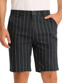 Lars Amadeus Men's Summer Shorts Stripe Slim Fit Flat Front Seersucker Chino Short Pants -Comfa Wear Shop GUEST 2fae167b 0304 4a08 8dbe 5a74db213220