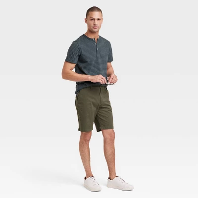 Men's Every Wear 9" Slim Fit Flat Front Chino Shorts - Goodfellow & Co™ 2 Men's Every Wear 9" Slim Fit Flat Front Chino Shorts - Goodfellow & Co™ - Image 2