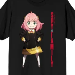 Spy X Family Anya Forger Men's Black T-shirt