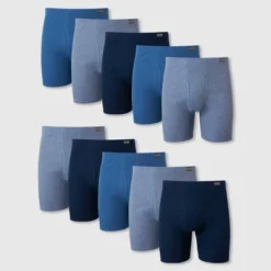 Hanes Men's ComfortSoft Waistband Moisture-Wicking Cotton Boxer Briefs 10pk - Assorted Blue -Comfa Wear Shop GUEST 32b7458d 6a6e 46f4 a797 59c42e69ac99