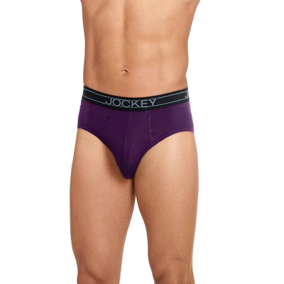 Jockey Men's Lightweight Cotton Blend Brief - 5 Pack 1 Jockey Men's Lightweight Cotton Blend Brief - 5 Pack