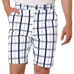Lars Amadeus Men's Plaid Shorts Checked Pattern Regular Fit Flat Front Dress Shorts 17 Lars Amadeus Men's Plaid Shorts Checked Pattern Regular Fit Flat Front Dress Shorts -Comfa Wear Shop GUEST 33db8209 51fd 48b5 9e6a da26a7905066