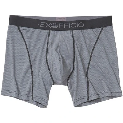 ExOfficio Give-N-Go 2.0 Sport Mesh 6" Boxer Briefs - Steel Onyx/Black 5 ExOfficio Give-N-Go 2.0 Sport Mesh 6" Boxer Briefs - Steel Onyx/Black - Image 5