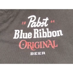Pabst Blue Ribbon 1844 Text Logo Men's Black Sleep Pajama Pants