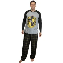 Harry Potter Men's Raglan Shirt And Plaid Pants Pajama Set -Comfa Wear Shop GUEST 35b9221d 0f29 49e2 80ba aaccd61d0158