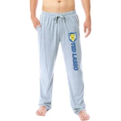 Ted Lasso Mens' TV Series Show Title Logo Character Sleep Pajama Pants Grey -Comfa Wear Shop GUEST 36d3a4ff 4414 4bc9 a45f acec4fa1f40c