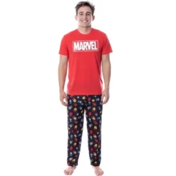 Marvel Thor Captain America Iron Man Men's Superhero Top And Pants Pajama Set Red -Comfa Wear Shop GUEST 37c1243c b8f4 425a badc 6346eaf9ea15