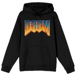 Doom Gradient Logo Men's Black Sweatshirt