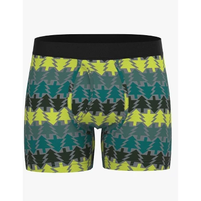 Men's Trees/Solids Boxer Briefs 4pk - Original Use™ Green 1 Men's Trees/Solids Boxer Briefs 4pk - Original Use™ Green