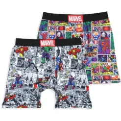 Marvel Mens' 2 Pack Vintage Superhero Comic Boxers Underwear Boxer Briefs Multicolored -Comfa Wear Shop GUEST 432eba4b 2673 4bef 86f5 da24263ad81e