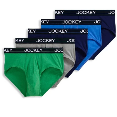 Jockey Men's Lightweight Cotton Blend Brief - 5 Pack 5 Jockey Men's Lightweight Cotton Blend Brief - 5 Pack - Image 5
