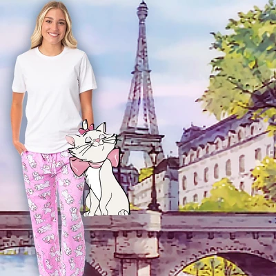 Disney Adult Aristocats Marie Expressions And Bows Pajama Sleep Lounge Pants 4 Disney Adult Aristocats Marie Expressions And Bows Pajama Sleep Lounge Pants - Image 4