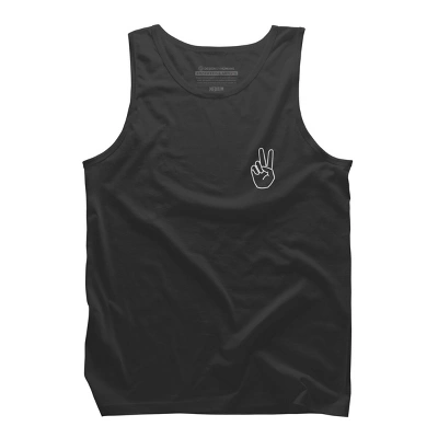 Men's Design By Humans Peace By Desiredesign Tank Top 5 Men's Design By Humans Peace By Desiredesign Tank Top - Image 5