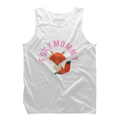 Men's Design By Humans Foxy Mommy By Cypryanus Tank Top 3 Men's Design By Humans Foxy Mommy By Cypryanus Tank Top - Image 3