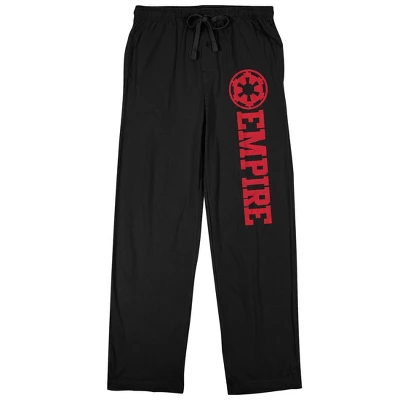 Star Wars Empire Logo Men's Black Sleep Pajama Pants 6 Star Wars Empire Logo Men's Black Sleep Pajama Pants - Image 6