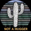 Men's Design By Humans Not A Hugger Vintage TShirt Funny Shirt Cactus Sarcastic Tee By Stellaandgrace T-Shirt