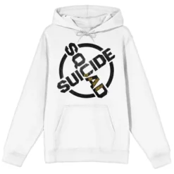 DC COMICS Suicide Squad: Kill The Justice League Game Logo Adult White Graphic Hoodie -Comfa Wear Shop GUEST 49e8287c a74b 481d b677 d86ff561ae28